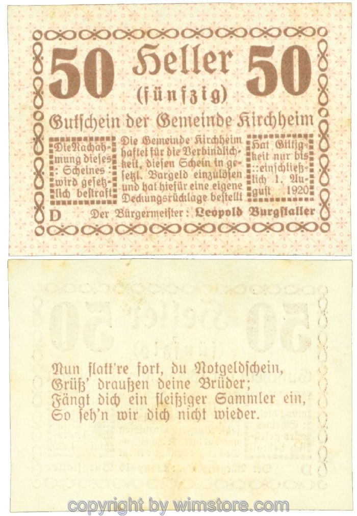 sn107576 Kirchheim, J00447IIa1_19, 50 Heller; 1
