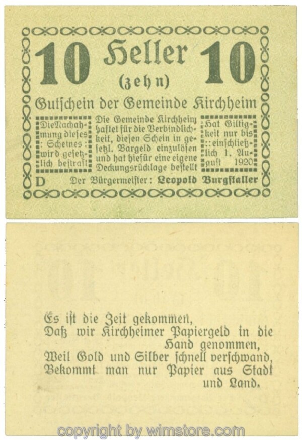 Kirchheim, J00447IIb11, 10 Heller; 1