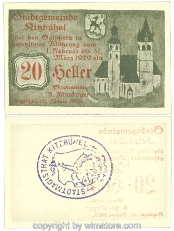Kitzbühel, J00449IIId, 20 Heller; 1