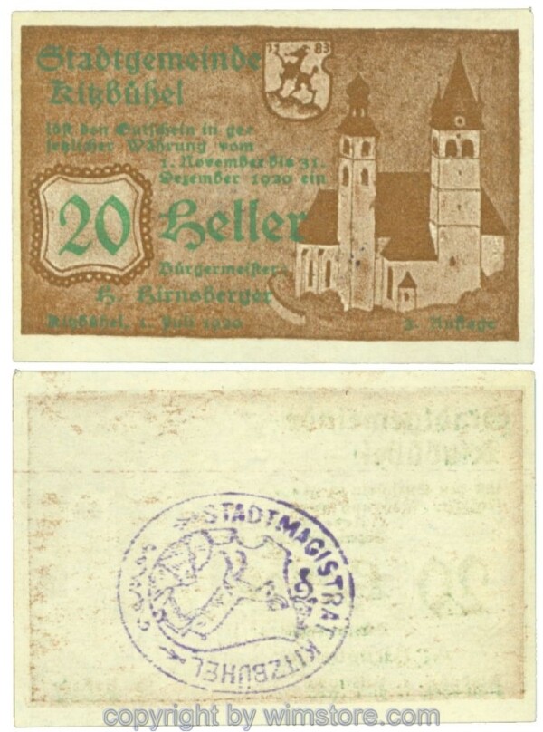 Kitzbühel, J00449IVe1, 20 Heller; 1