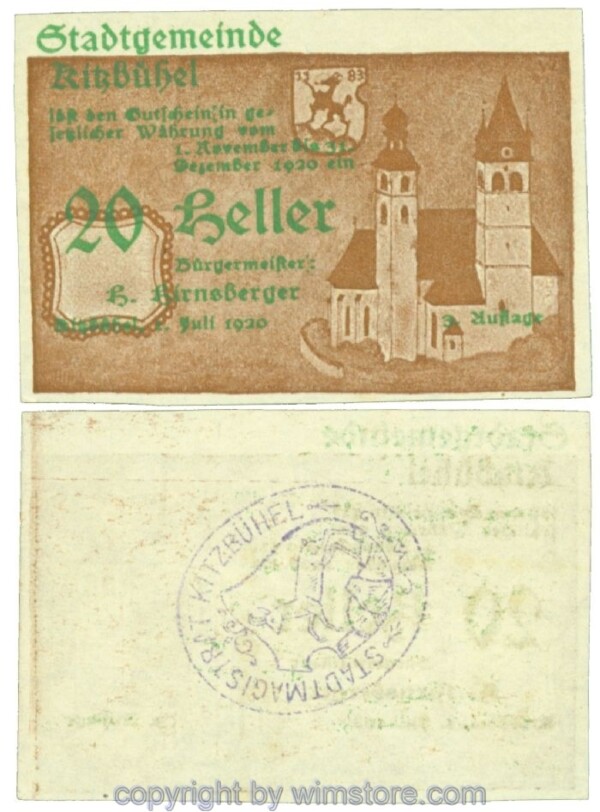Kitzbühel, J00449IVe1F, 20 Heller; 1