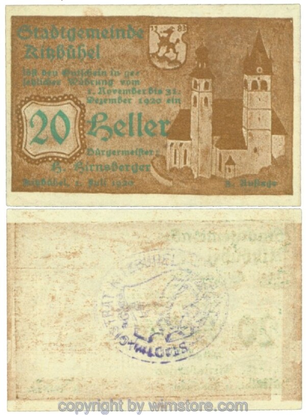 Kitzbühel, J00449IVe1x, 20 Heller; 1