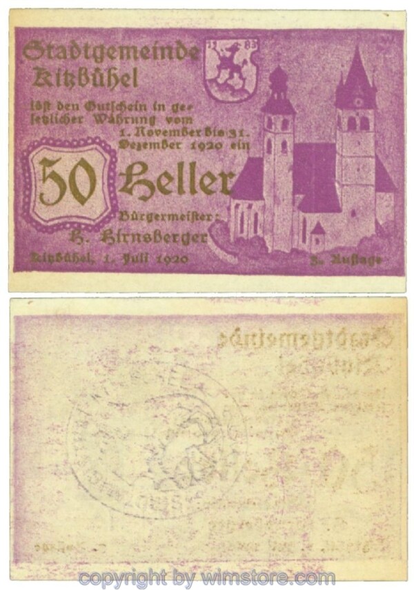 Kitzbühel, J00449IVe1, 50 Heller; 1