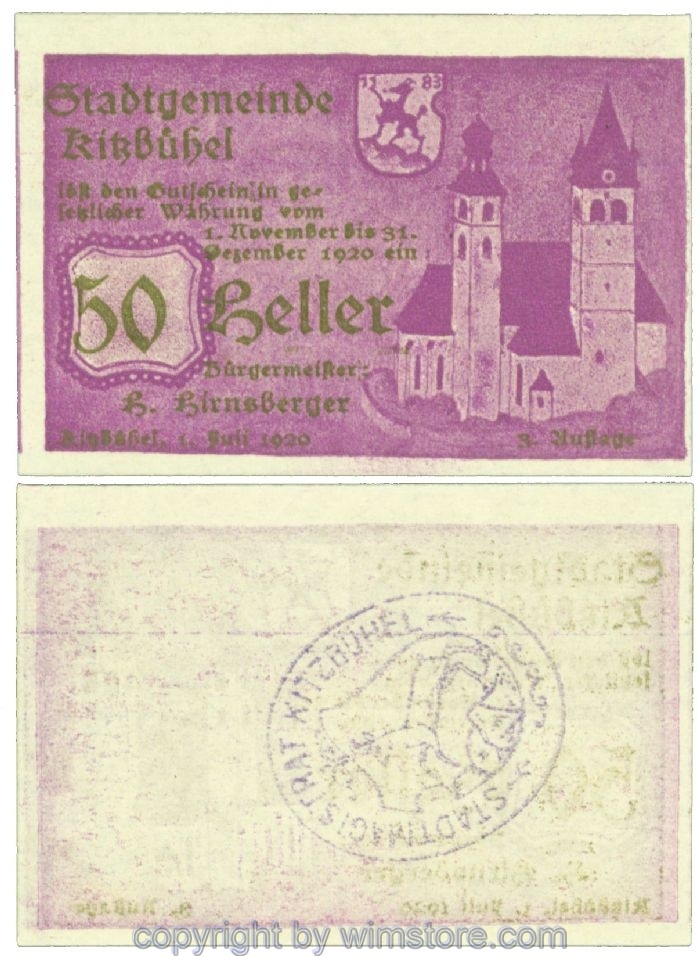 Kitzbühel, J00449IVe1x, 50 Heller; 1