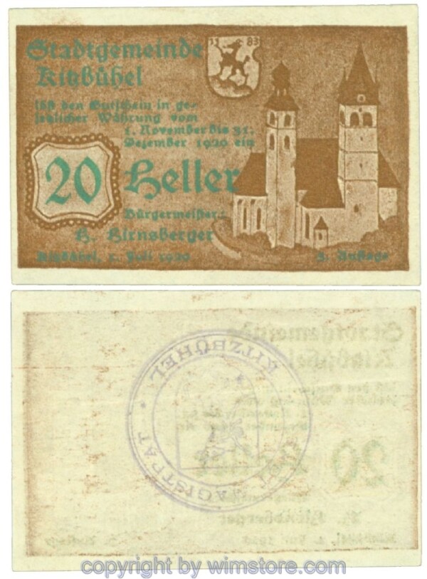 Kitzbühel, J00449IVe2x, 20 Heller; 1