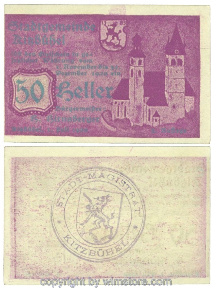 Kitzbühel, J00449IVe2x, 50 Heller; 1