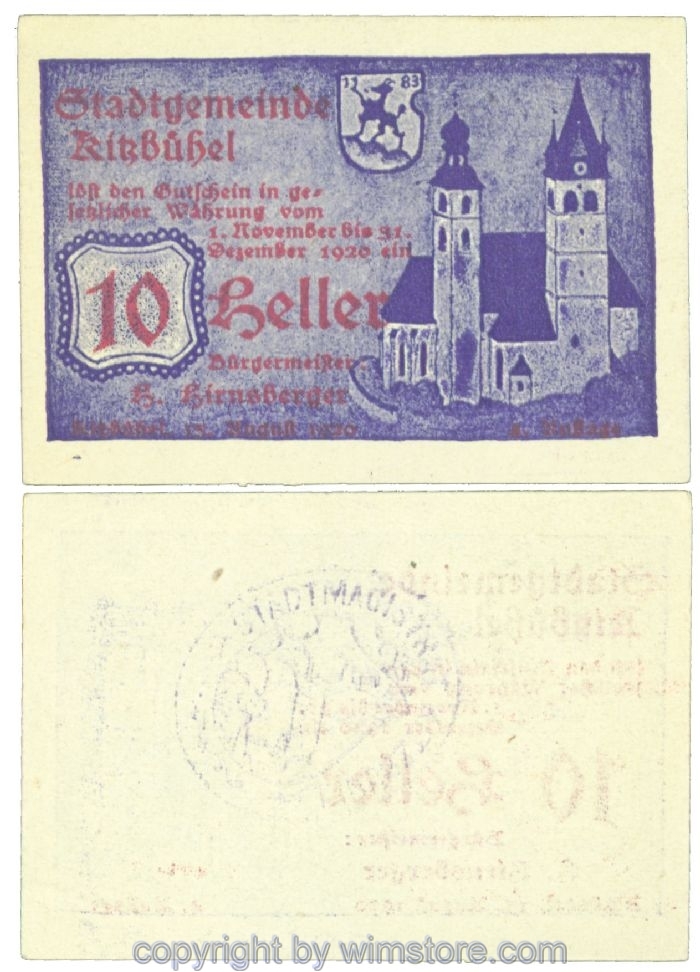 Kitzbühel, J00449IVf1, 10 Heller; 1