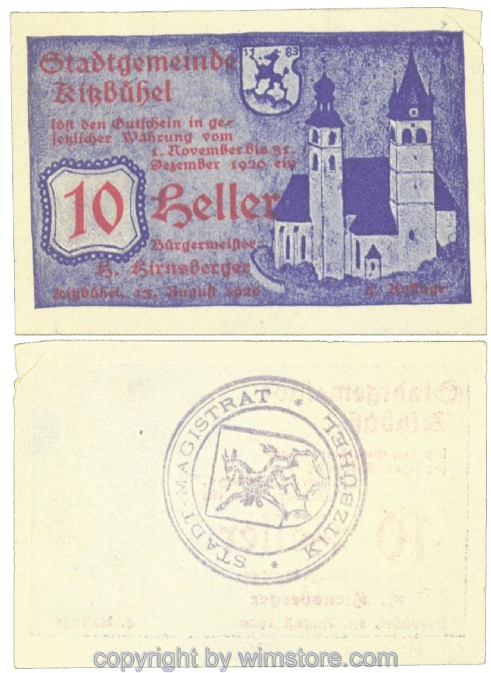 Kitzbühel, J00449IVf2, 10 Heller; 1