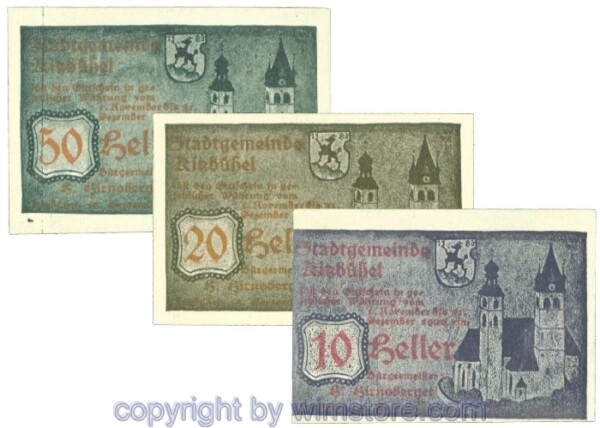Kitzbühel, J00449IVg, Serie 10, 20, 50 Heller; 1