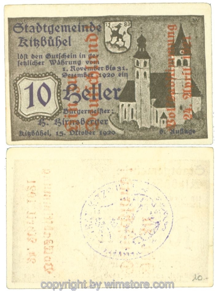 Kitzbühel, J00449Ss, 10 Heller; 1