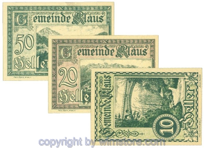 sn107657 Klaus, J00454Ia, Serie 10, 20, 50 Heller; 1