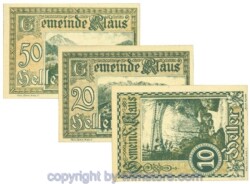 sn107660 Klaus, J00454Ib, Serie 10, 20, 50 Heller; 1