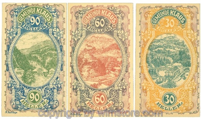 sn107676 Klaus, J00454IIIa, Serie 30, 60, 90 Heller; 1