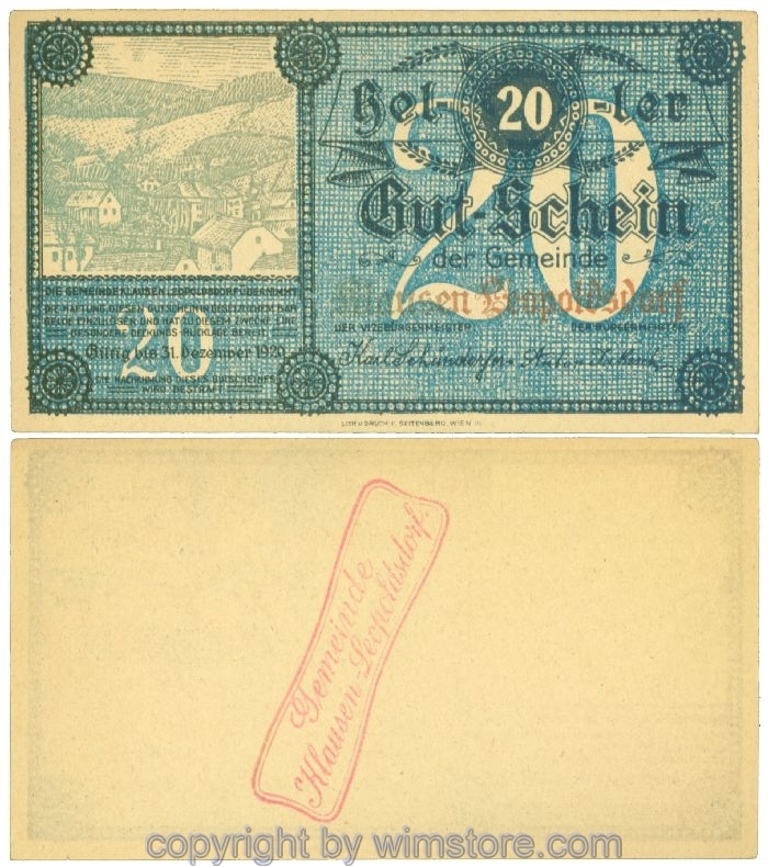 Klausen-Leopoldsdorf, J00455c, 20 Heller; I