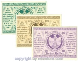 Klein-Pöchlarn, J00457c, Serie 10, 20, 50 Heller; I