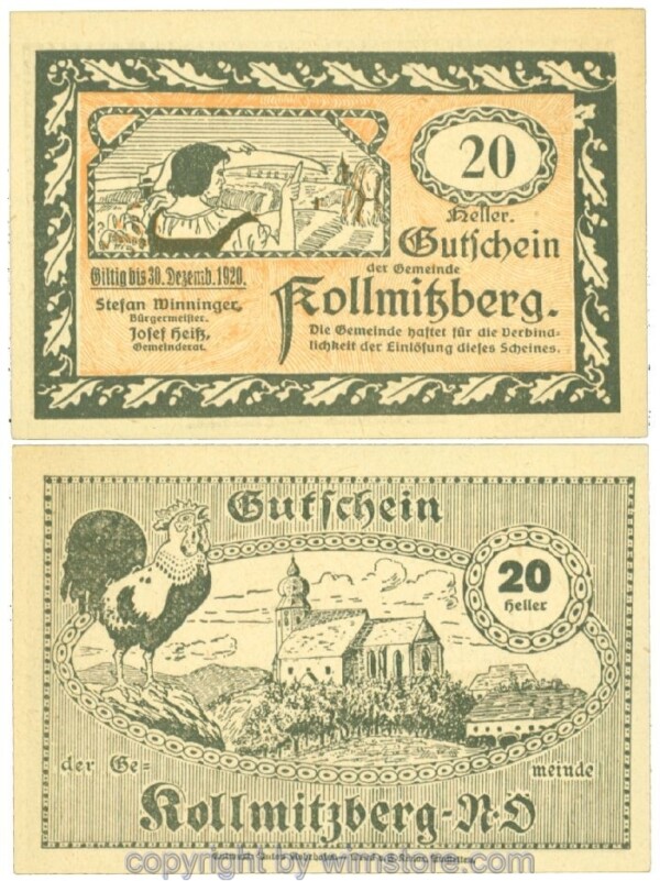 Kollmitzberg, J00462c, 20 Heller; I