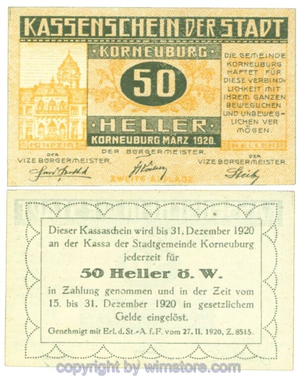 Korneuburg, J00466b, 50 Heller; I