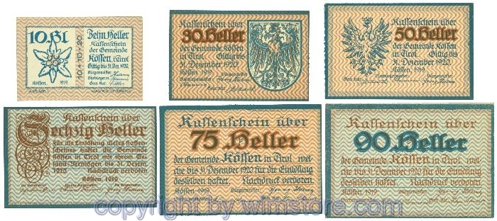 sn107757 Kössen, J00468a, Serie 20, 30, 50, 60, 75, 90 Heller; 1