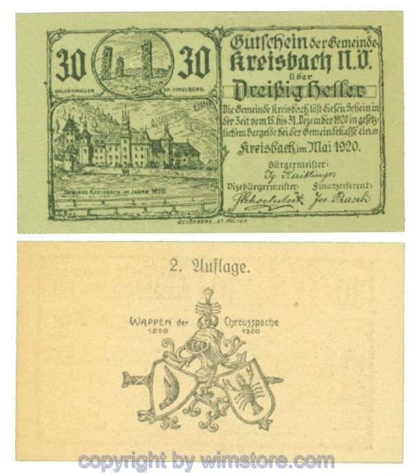 Kreisbach, J00470b, 30 Heller; I