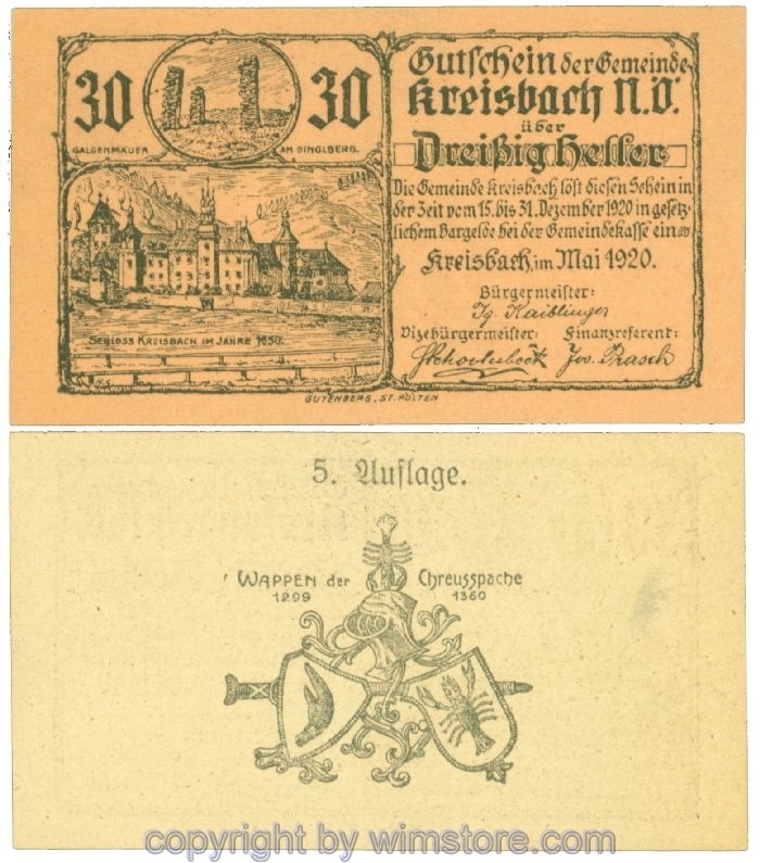 Kreisbach, J00470e, 30 Heller; I