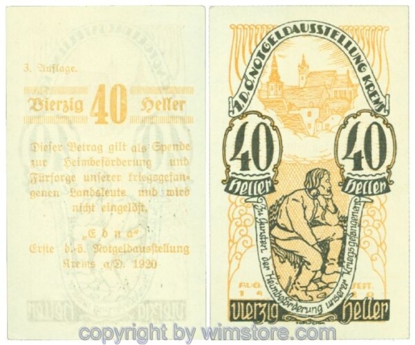 Krems, Prv. EDNA, J00474d, 40 Heller; I