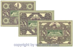 Krieglach, J00480d, Serie 10, 20, 50 Heller; 1