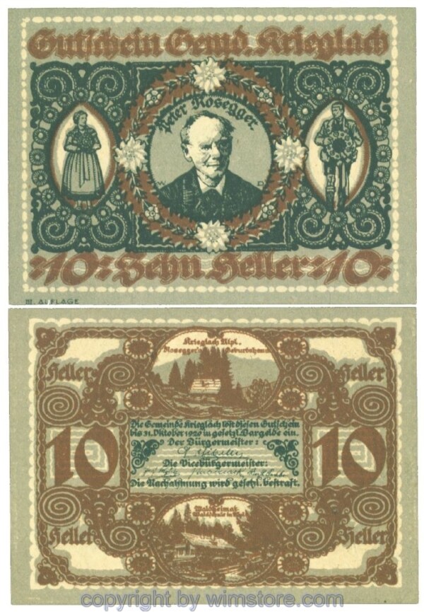 Krieglach, J00480e, 10 Heller; 1