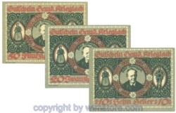 Krieglach, J00480f, Serie 10, 20, 50 Heller; 1