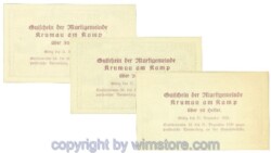 Krumau, J00487d, Serie 10, 20, 50 Heller; I