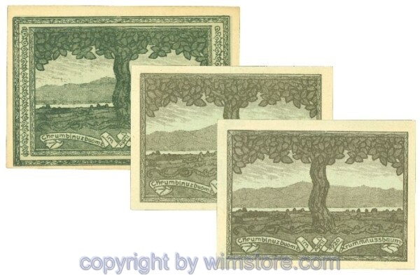 Krummnussbaum, J00488a, Serie 10, 20, 50 Heller; 1