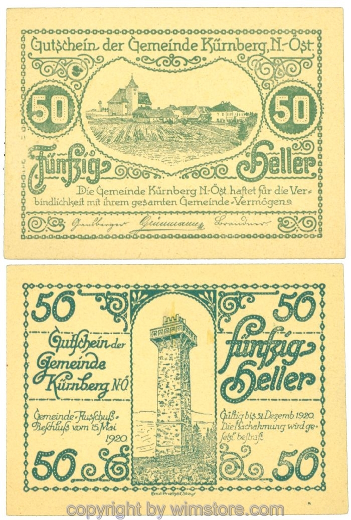 Kürnberg, J00490a, 50 Heller; 1