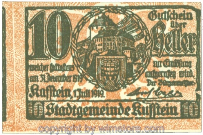 sn107949 Kufstein, J00491d1, 10 Heller; 1
