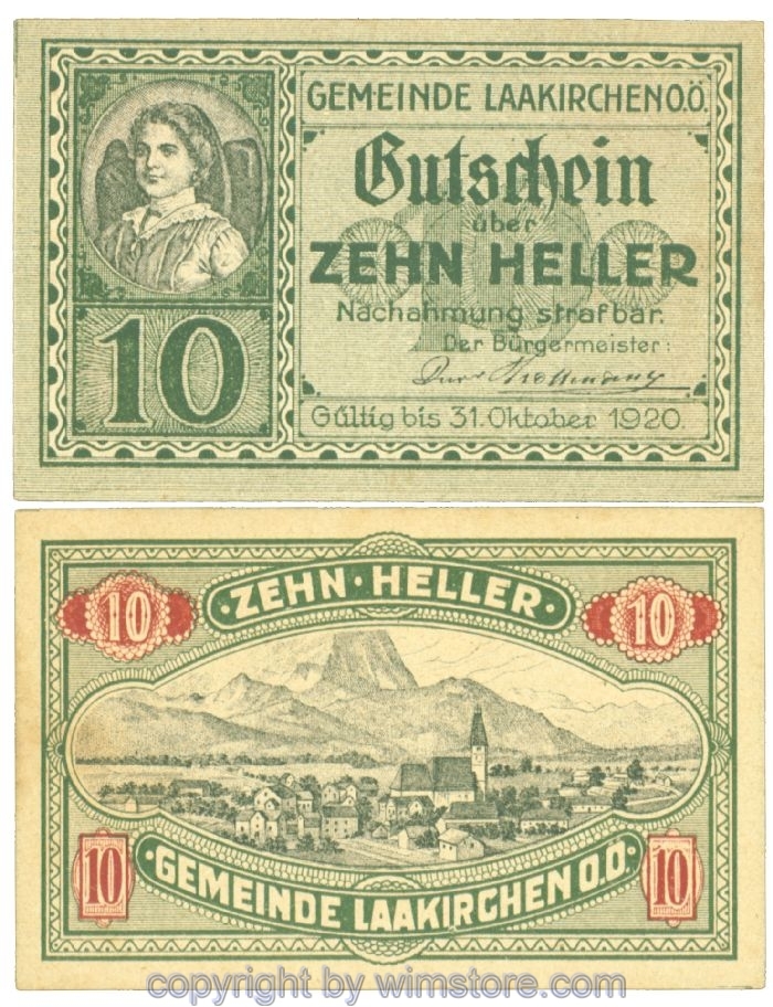 Laakirchen, J00494b, 10 Heller; 1