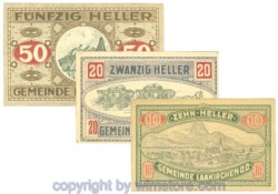 Laakirchen, J00494b, Serie 10, 20, 50 Heller; 1