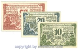 sn107981a Lambach, J00496a, Serie 10, 20, 50 Heller; 1