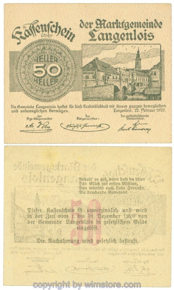Langenlois, J00501g34, 50 Heller; 1