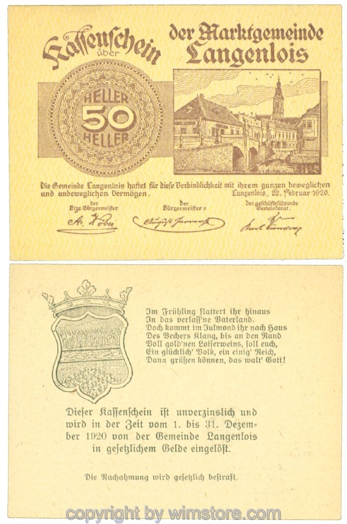 Langenlois, J00501n2, 50 Heller; 1