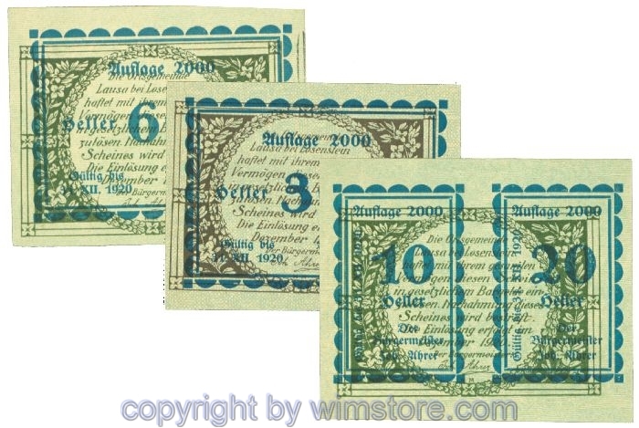 sn108105 Lausa, J00506SIdA, Serie 10/20, 30, 60 Heller; 1