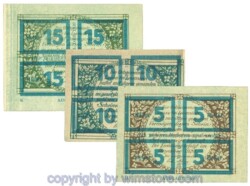Lausa, J00506SIeA, Serie 5, 10, 15 Heller; 1