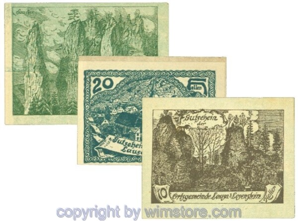 Lausa, J00506SIeC, Serie 5, 10, 15 Heller; 1