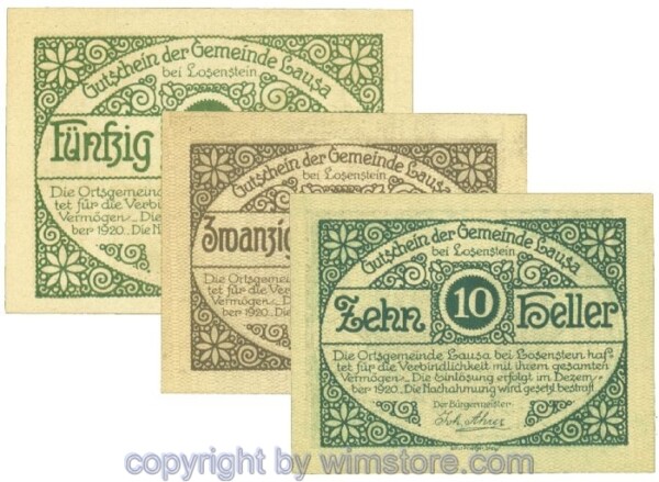 Lausa, J00506SIIcA, Serie 20, 40, 60 Heller; 1