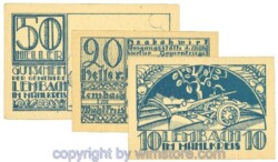 sn108147a Lembach, J00510a, Serie 10, 20, 50 Heller; 1