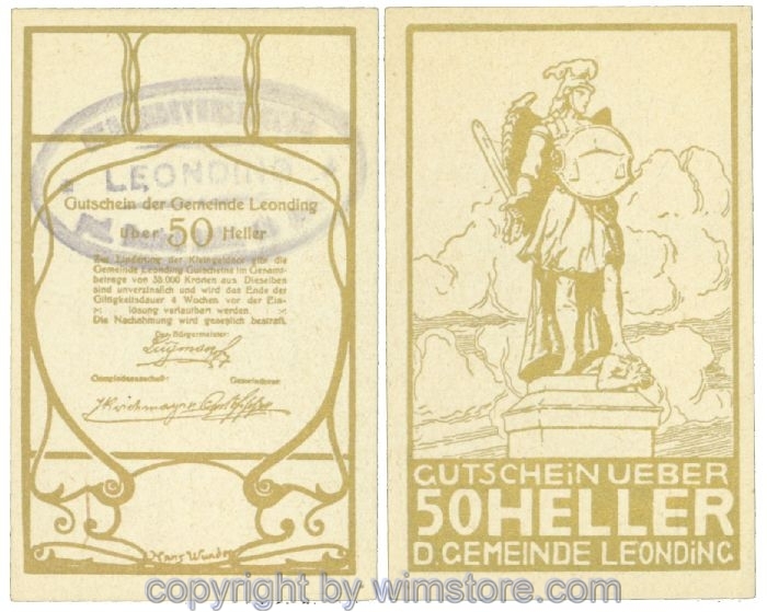 sn108172 Leonding, J00513SIa, 50 Heller; 1
