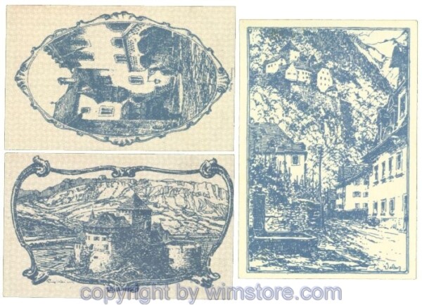 Liechtenstein, Landeskasse Vaduz, J00522, Serie 10, 20, 50 Heller; 1