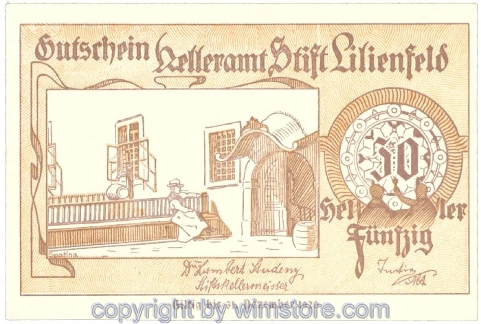 Lilienfeld, Prv. Stiftskelleramt, J00526IIb, 50 Heller; -1