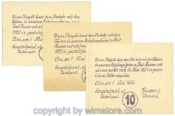 Linz, Prv. Dt.-österr. Eisenbahnbeamtenverein, J00533c, Serie 10, 20, 50 Heller; 1