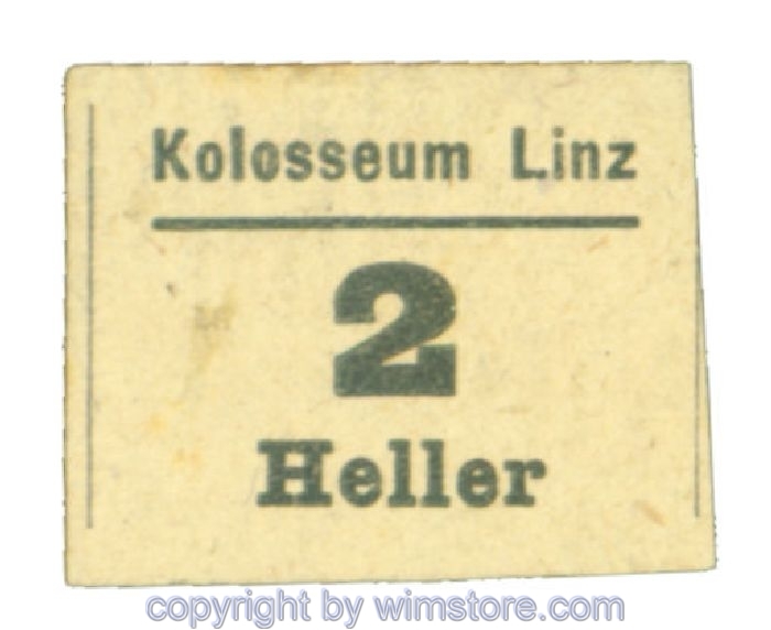 sn108354 Linz, Prv. Kolosseum, J00546Ia, 2 Heller; 1