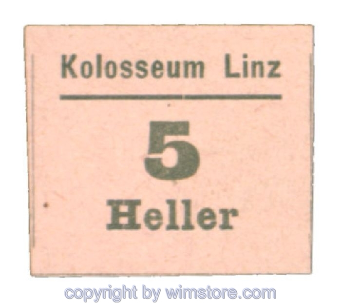 sn108355 Linz, Prv. Kolosseum, J00546Ia, 5 Heller; 1