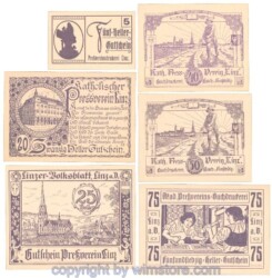 Linz, Prv. Pressverein Linz, J00553Ii, Serie 5, 20, 25, 40, 50, 75 Heller; 1