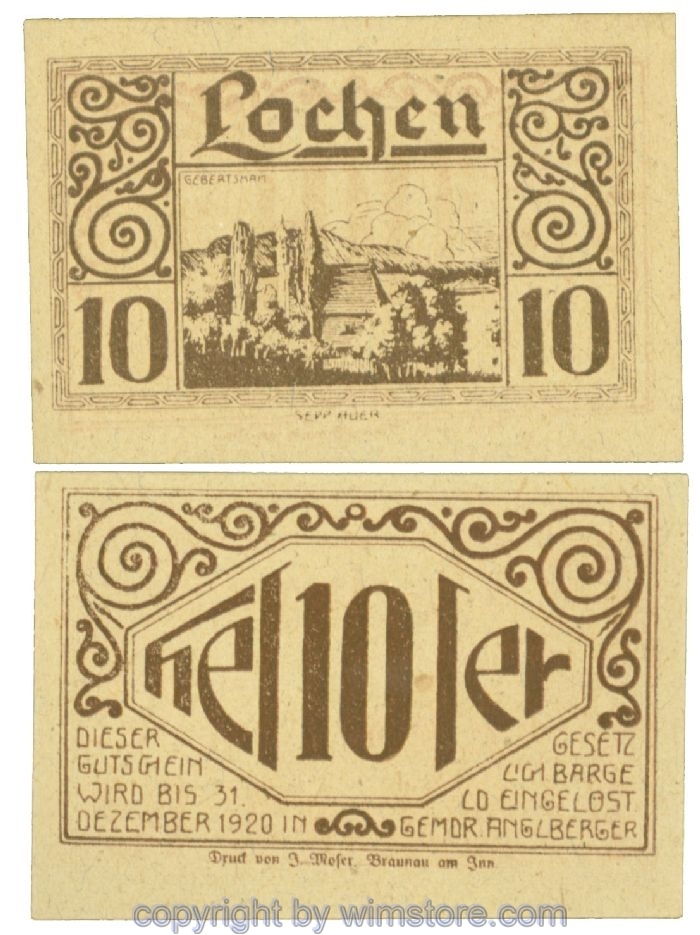 sn108464 Lochen, J00559b, 10 Heller; 1